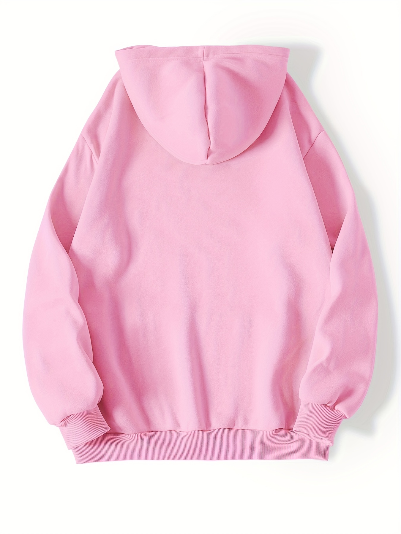 letter print kangaroo pocket hoodie casual long sleeve drawstring hoodies sweatshirt womens clothing details 22