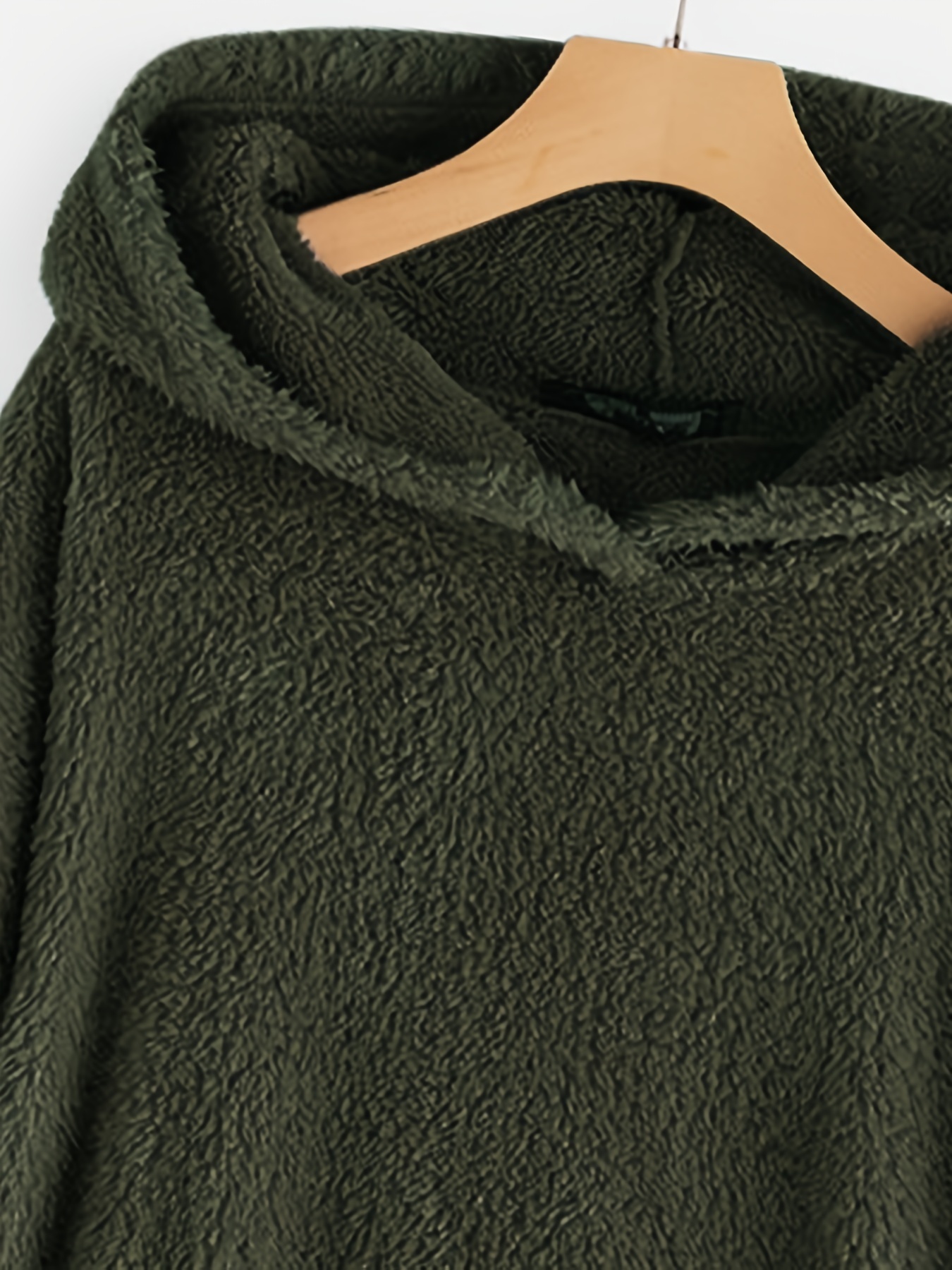 color block kangaroo pocket hoodie long sleeve thermal hoodies sweatshirt womens clothing details 13