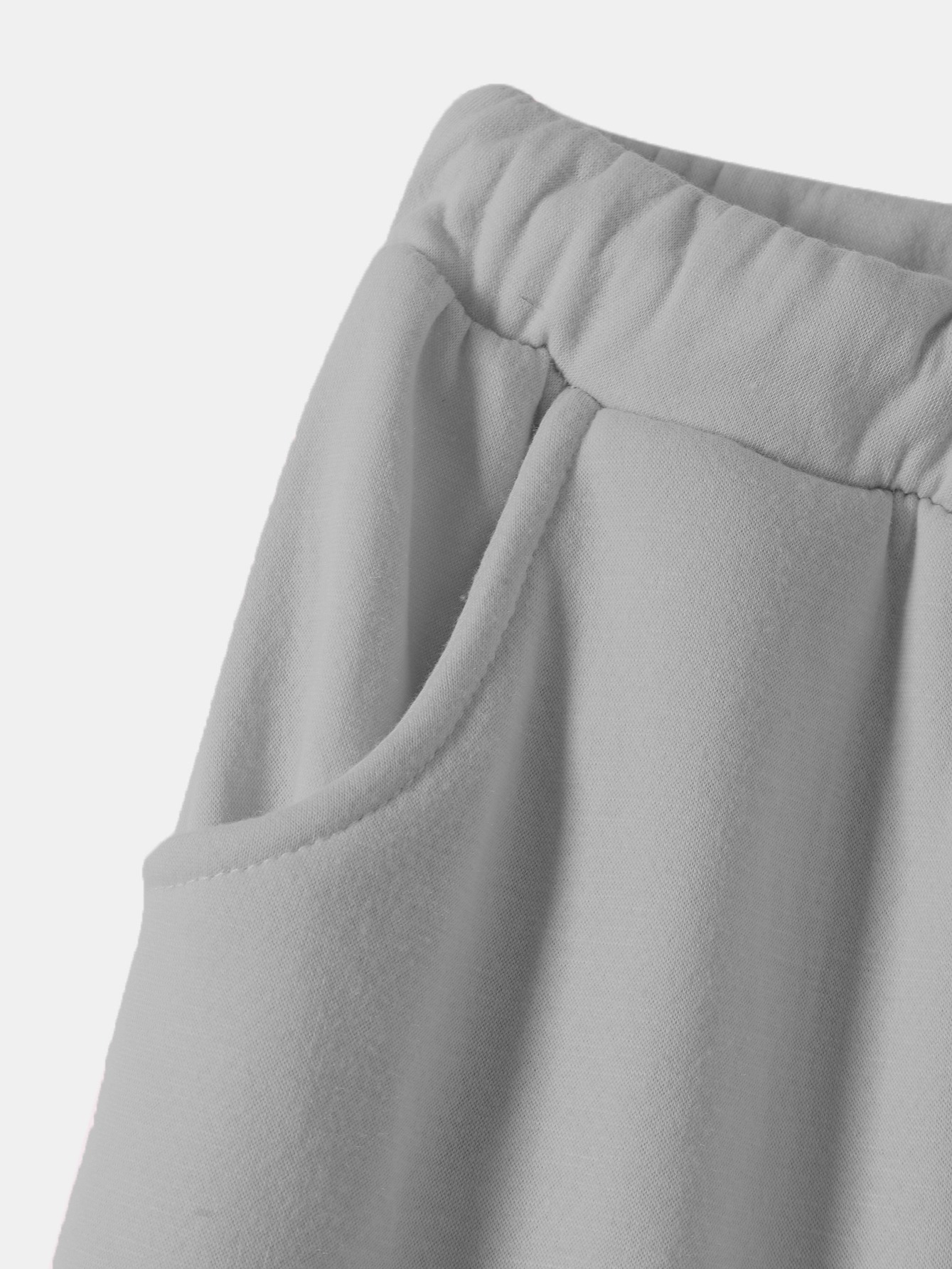 solid drawstring thermal sweatpants versatile loose comfy jogger pants womens clothing details 2