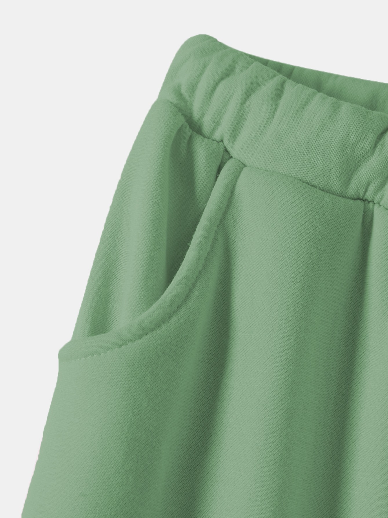 solid drawstring thermal sweatpants versatile loose comfy jogger pants womens clothing details 17