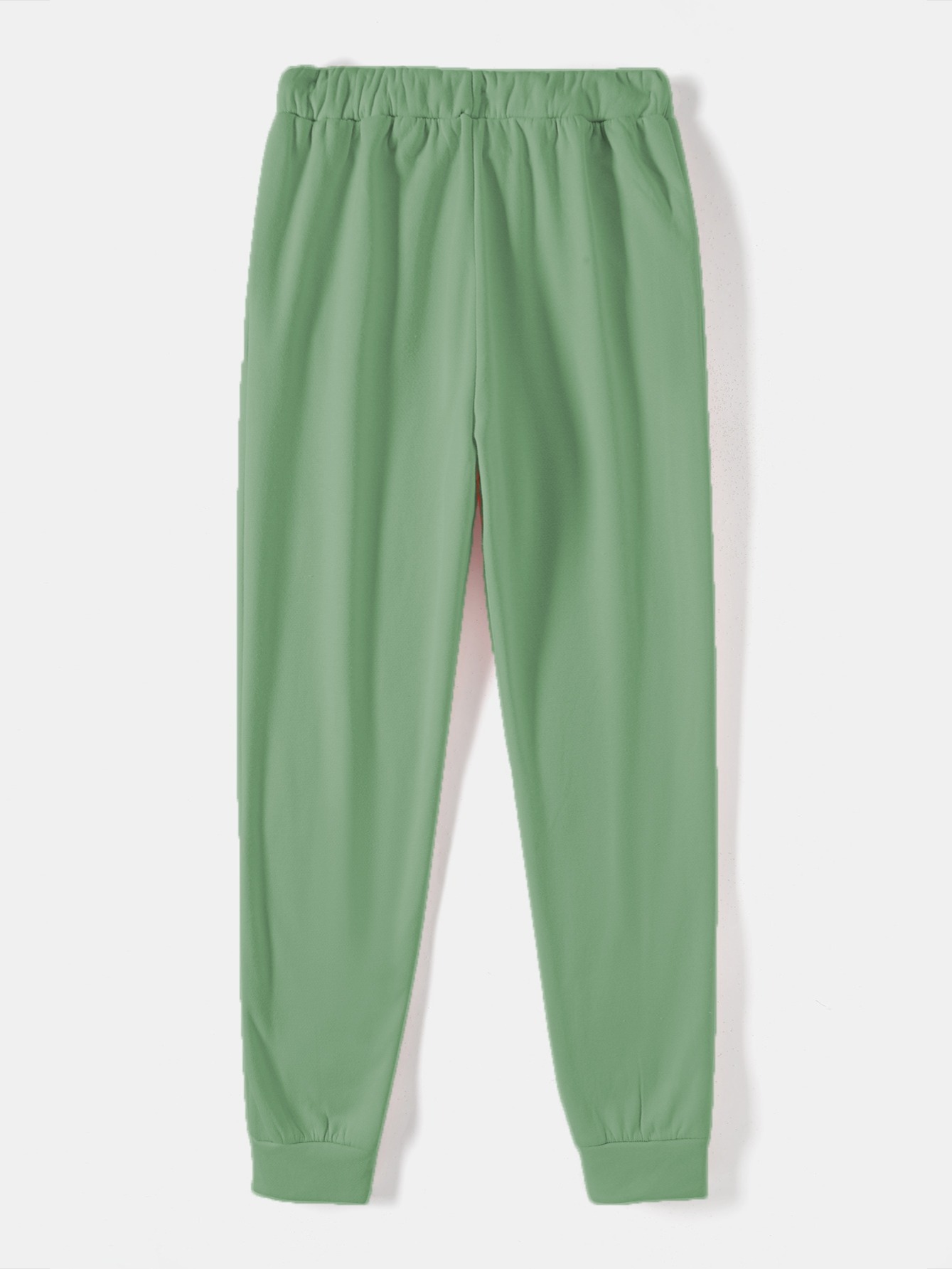 solid drawstring thermal sweatpants versatile loose comfy jogger pants womens clothing details 18