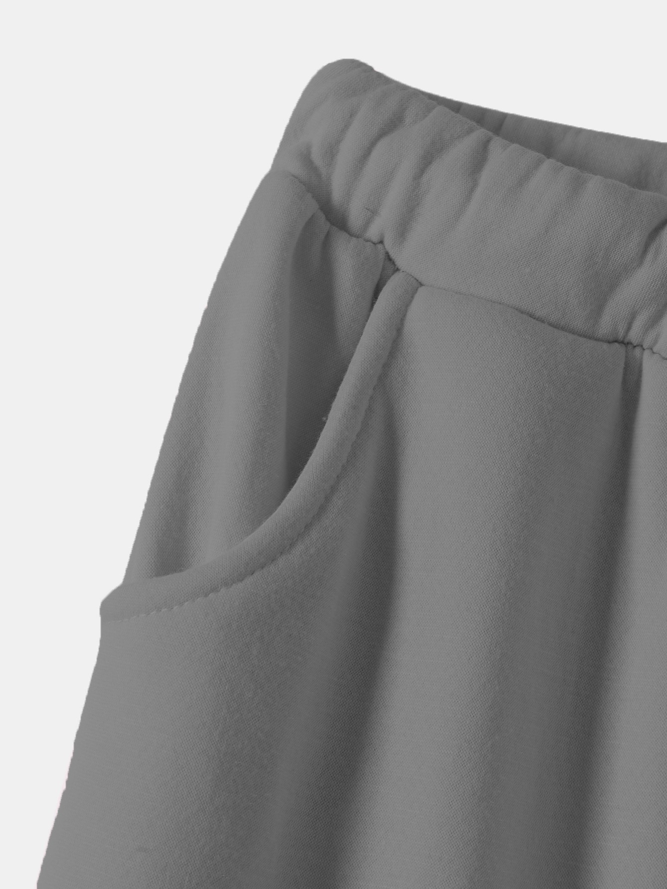 solid drawstring thermal sweatpants versatile loose comfy jogger pants womens clothing details 22