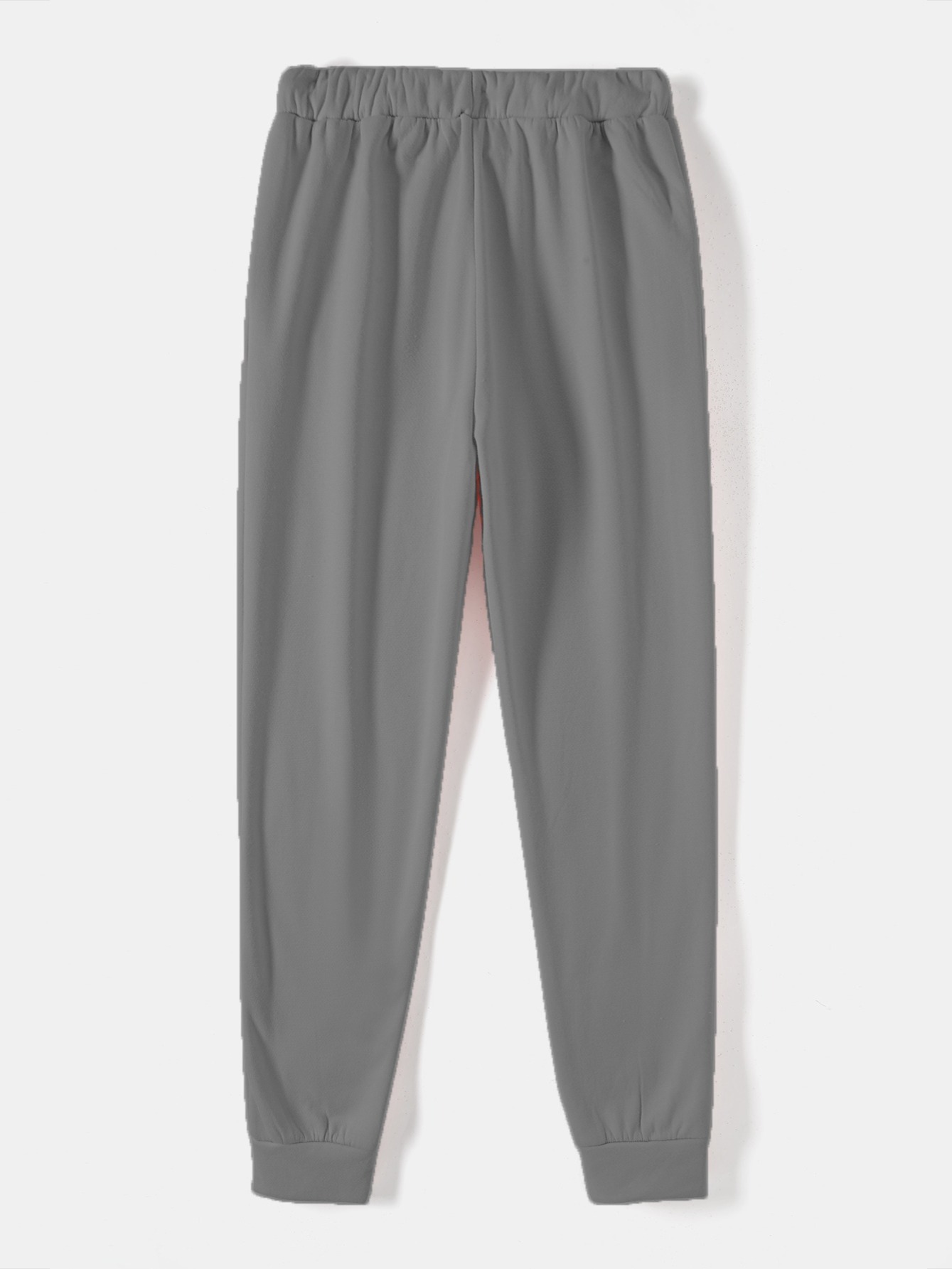 solid drawstring thermal sweatpants versatile loose comfy jogger pants womens clothing details 23