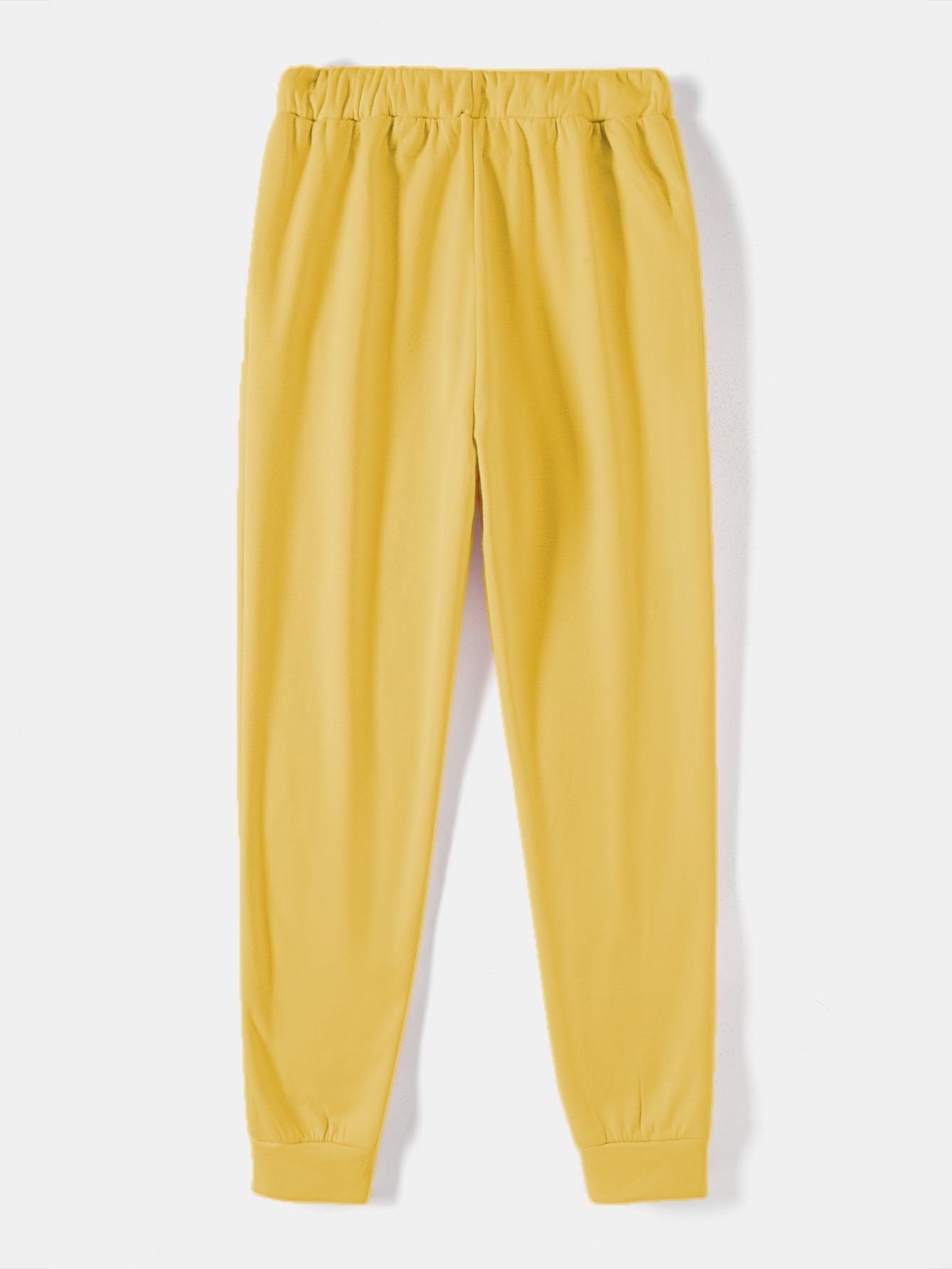 solid drawstring thermal sweatpants versatile loose comfy jogger pants womens clothing details 28