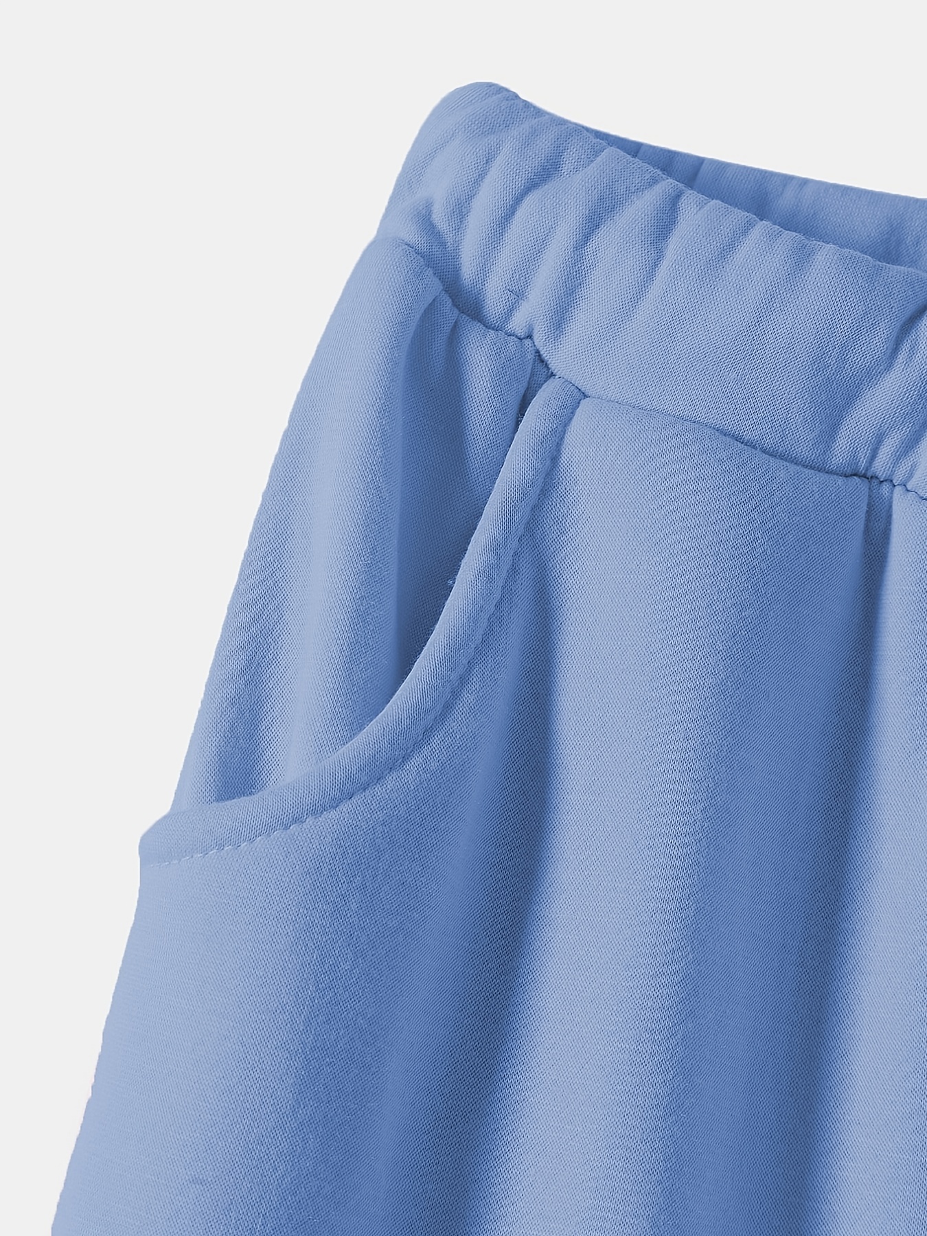 solid drawstring thermal sweatpants versatile loose comfy jogger pants womens clothing details 37