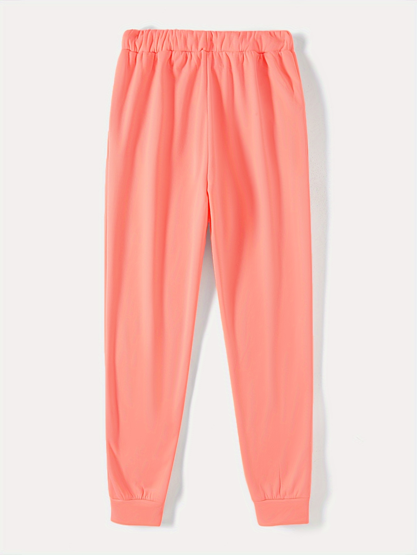 solid drawstring thermal sweatpants versatile loose comfy jogger pants womens clothing details 40