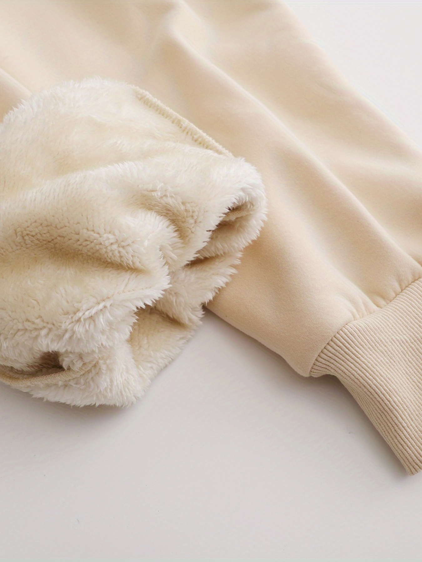 plush thermal pants, winter plush thermal pants casual drawstring pocket pants womens clothing details 4