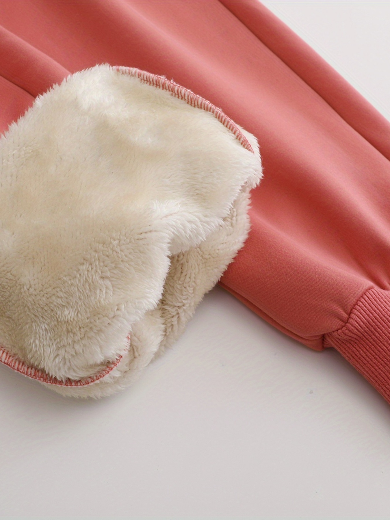 plush thermal pants, winter plush thermal pants casual drawstring pocket pants womens clothing details 7