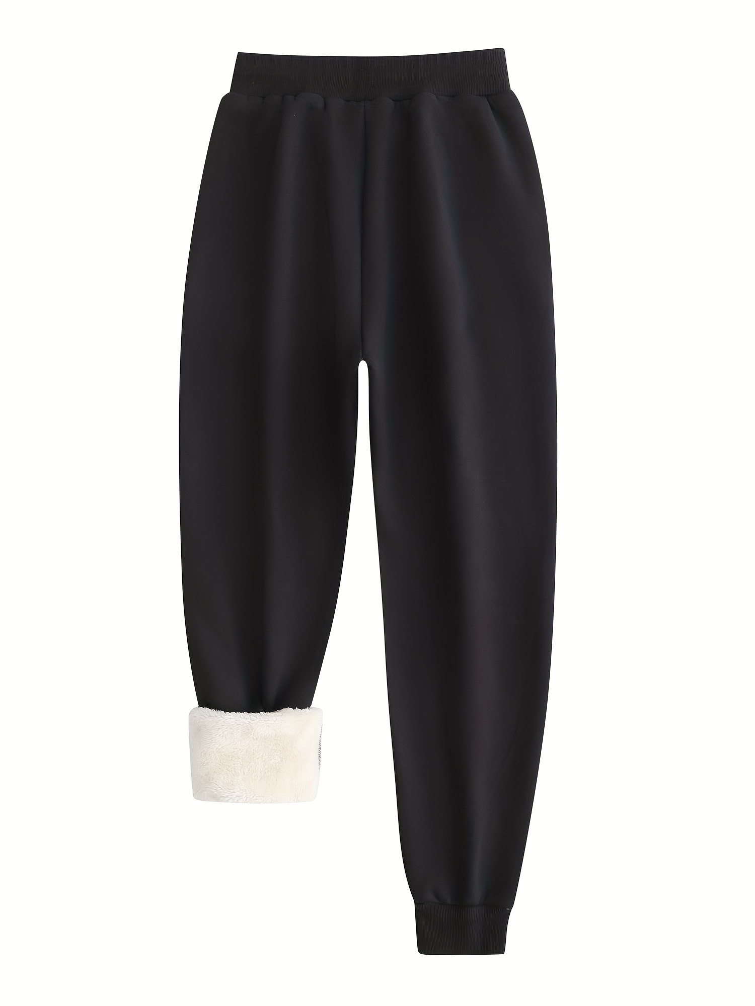 plush thermal pants, winter plush thermal pants casual drawstring pocket pants womens clothing details 18