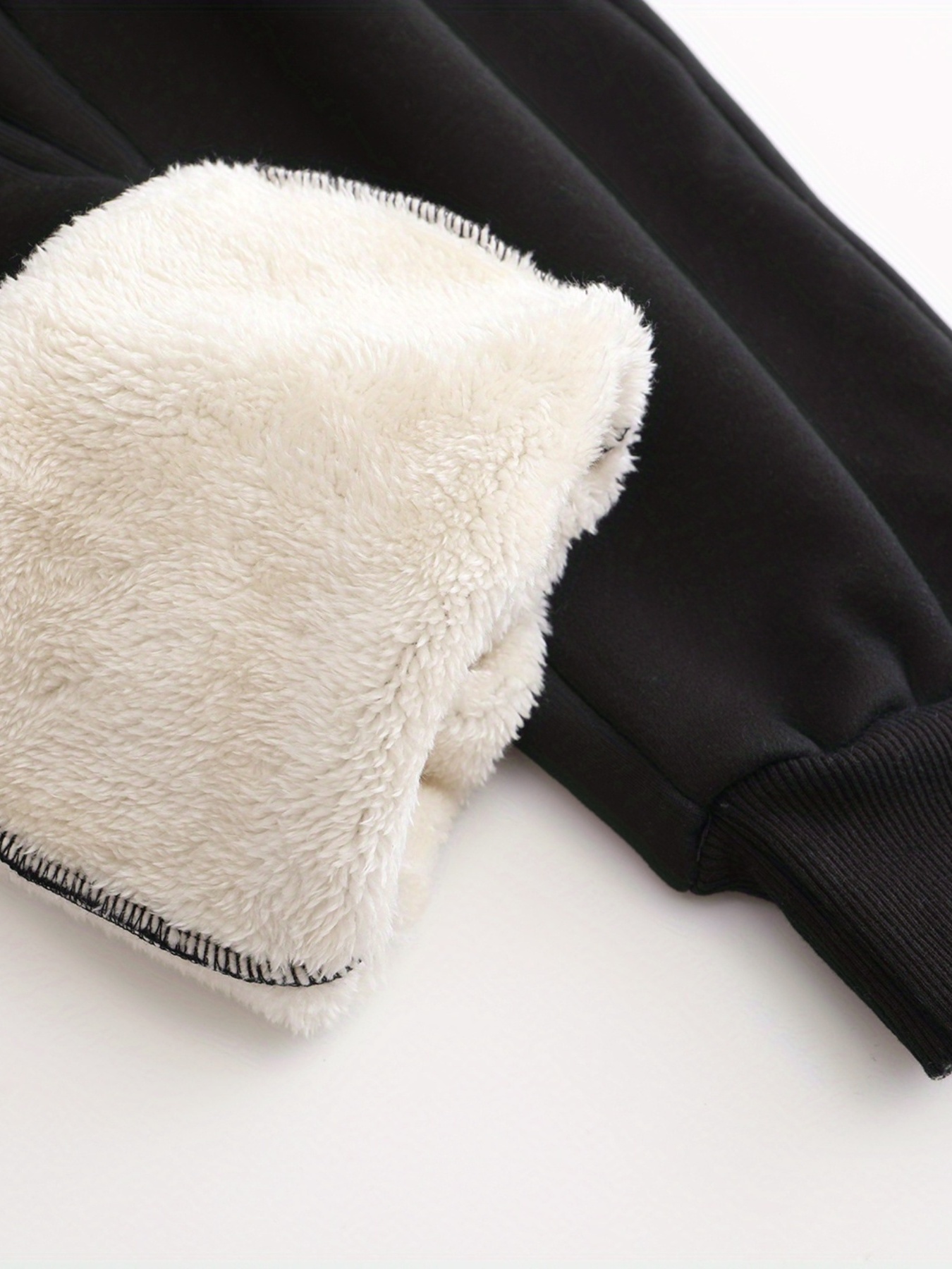 plush thermal pants, winter plush thermal pants casual drawstring pocket pants womens clothing details 19